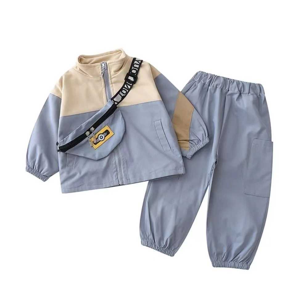 Clothing Sets Boys Sports Set Boys Autumn Childrens Sweater Autumn Baby Spring and Autumn Korean Edition Two Piece Set Fashionable