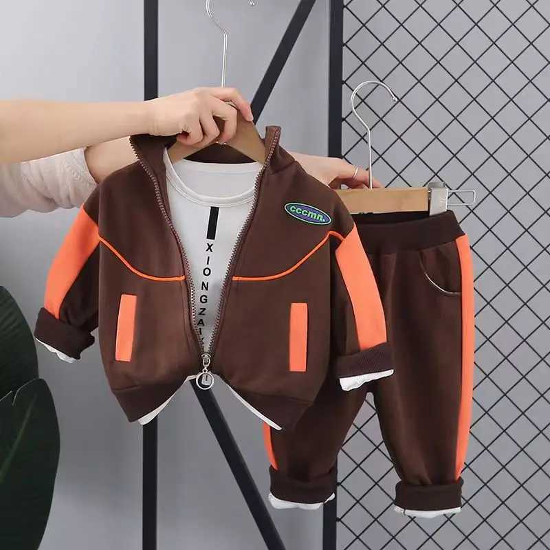 Clothing Sets Childrens Clothing Boys Spring And Autumn Clothing Set 2023 New Clothing Baby Handsome Childrens Sports Two-piece Set trendy