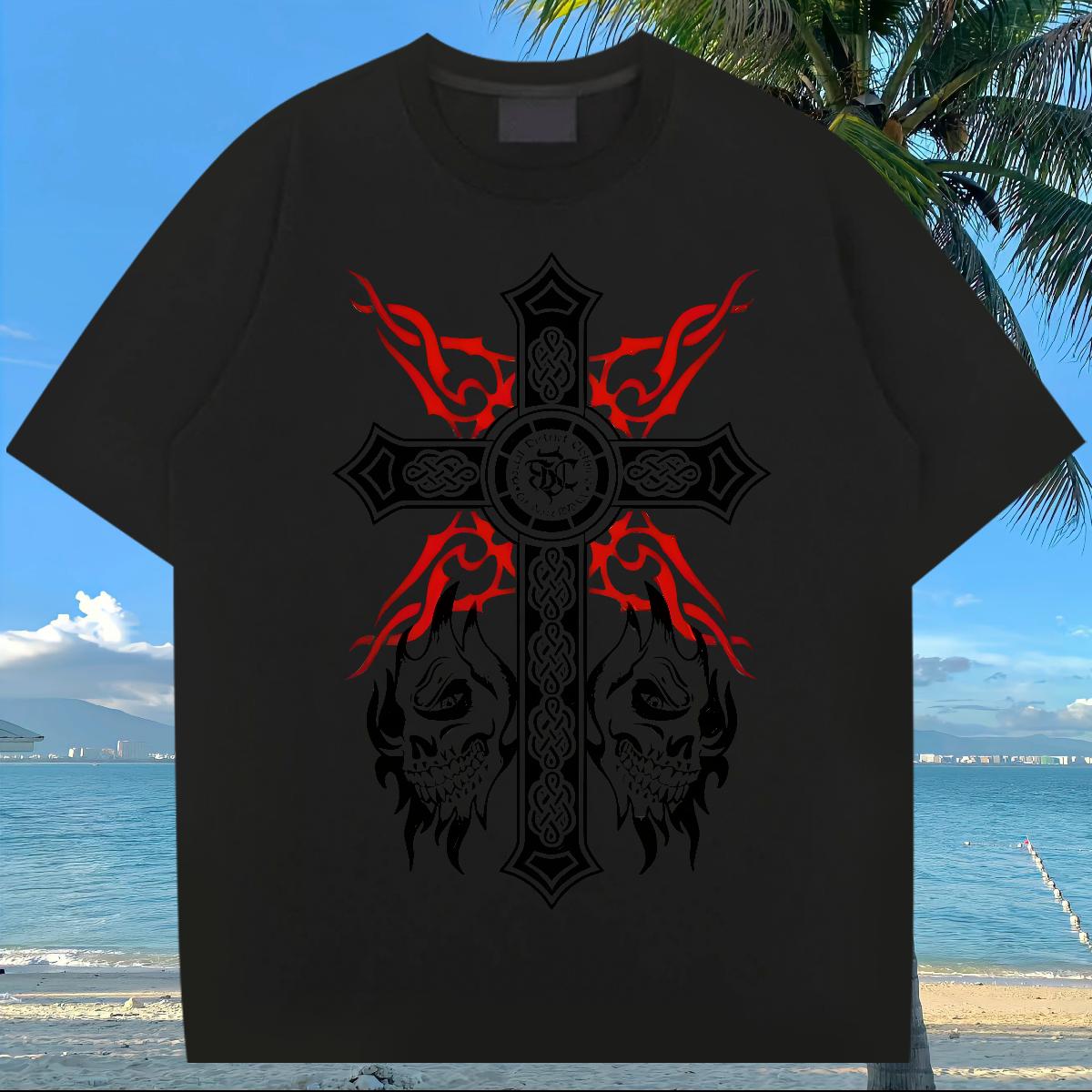 Cool Design Mens Tshirts fathion 230g Cotton Crew Neck Cotton Casual Daily Wear Men T Shirts Oversized 3XL 4XL 2024 New Polos