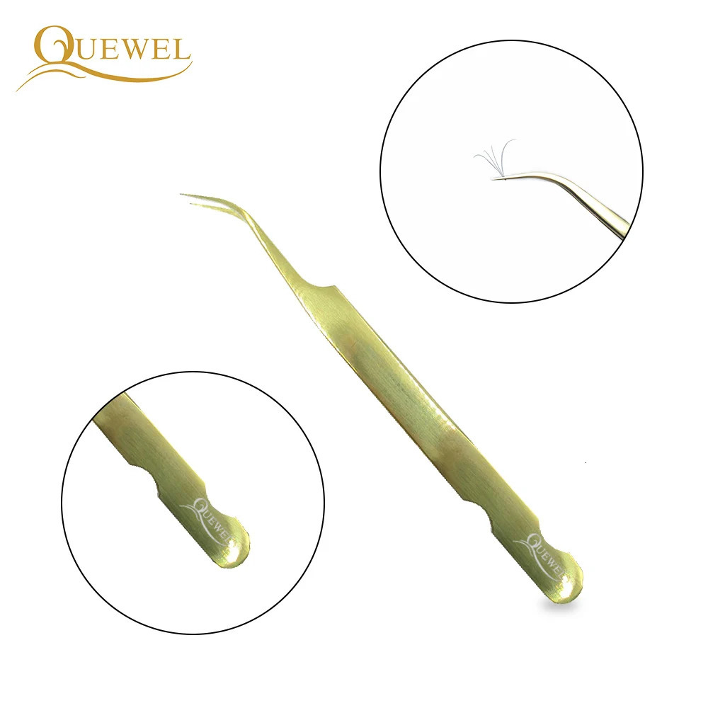 Quewel Eyelash Extension Thruster for Curling Eyelashes Stainless Steel 1-Piece Beauty Precision Thruster Precision Makeup Tool 240715