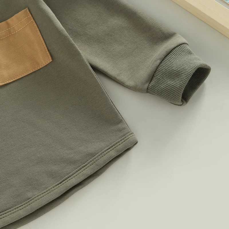 Clothing Sets Fashion Clothes Baby Clothes Sets Newborn Baby Boys Long Sleeve Pocket Sweatshirt Stripe Trousers Baby Boy Clothes Set