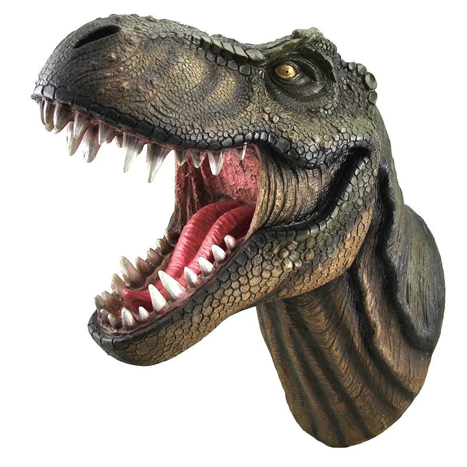 3D Wall Mounted Head Dinosaur Bust Sculpture Wall Art Sculpture Halloween Party Decor Supplies Garden Home Decoration 240711