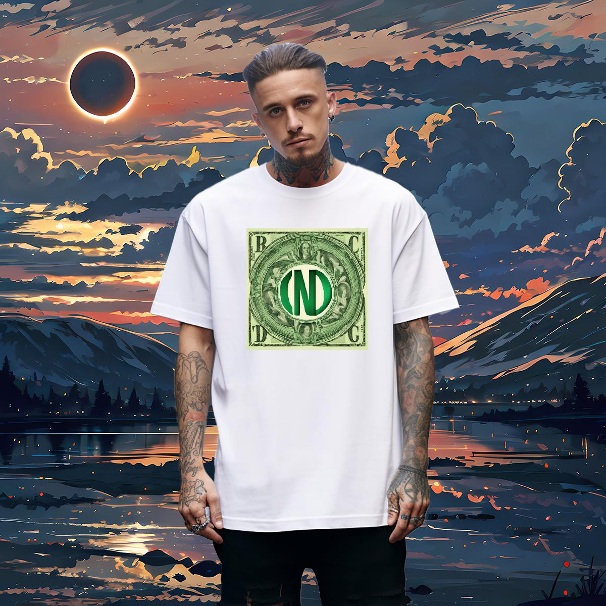 Brand Men T Shirts XH 230g 100% Cotton Anime Print Couples T Shirts Street Wear Round Neck Short Sleeve 5A Top Tees