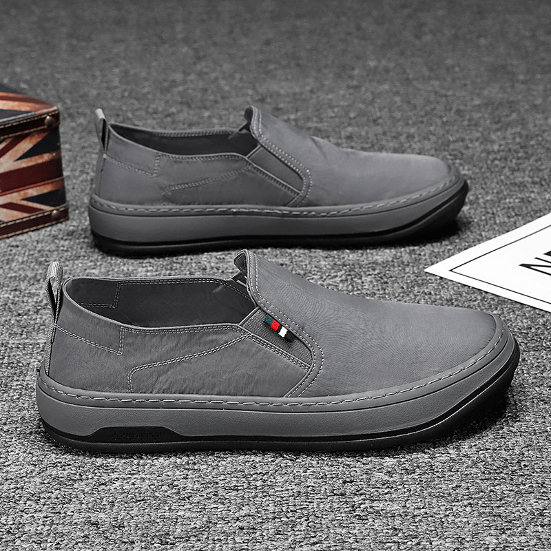 Shipping Ddmysports Free Summer Canvas One Step Casual Work Bean Trendy Shoes For Men Outdoor