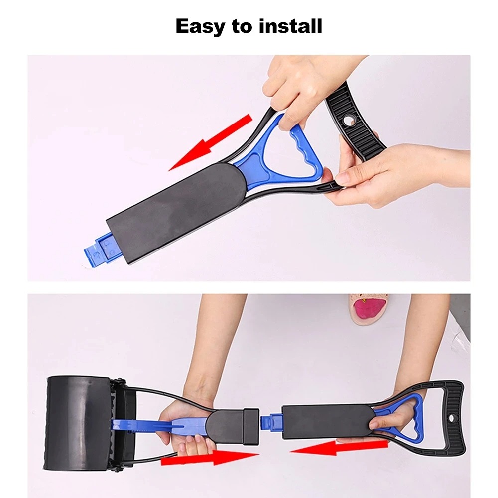 Long Handle Scooper Dog Cat Picker Jaw Poop Scoop Pick Up Clean Waste Cleaning Tools Pet Supplies 60CM Free shipping