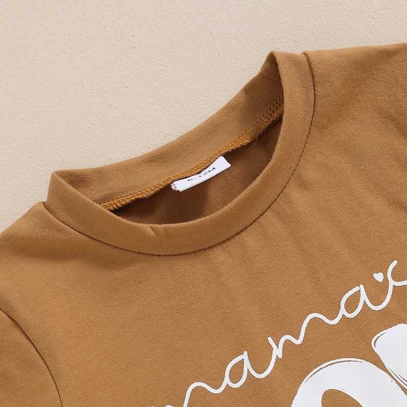 Clothing Sets Summer Infant Toddler Short Sleeves Shorts Set Baby Boys Cotton Letter Print T-shirt+Checkerboard Shorts Two-piece Suit