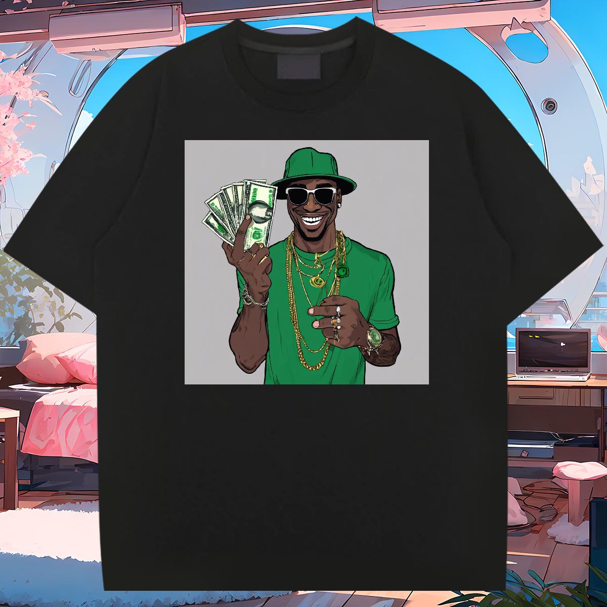 Classic Casual T Shirts Men XH 230g Cotton DIY Printed Couples T Shirts Casual Beach Cotton Breathable Cool Design Polos