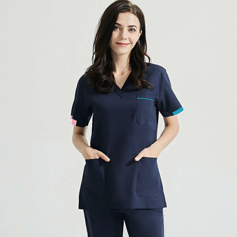 Niaa Hinn Undefined Scrubs for Women Uniform New Arrival Gentle Wind French Ventilation Business Affairs New Pattern Loose Waist Self-cultivation Temp