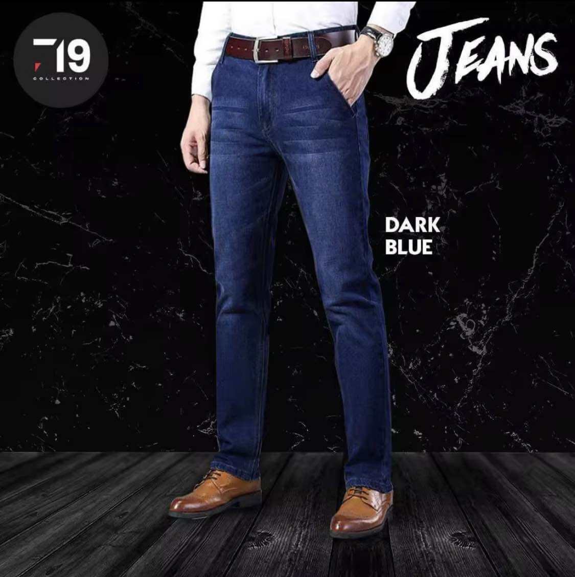 Designer men's jeans for daily wear, outdoor business denim pants, personalized and successful men's outfits