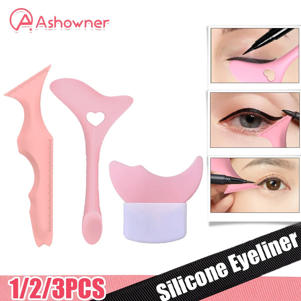 Silicone eyeliner indicator template wingtip makeup aid eyeliner tool reusable multi-function makeup aid 240715