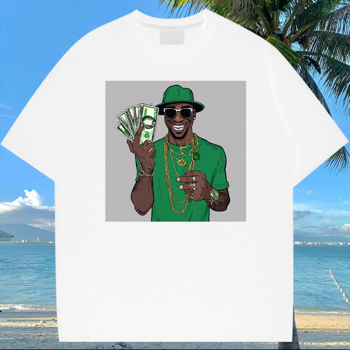 Popular Men Clothes T-Shirt XH 230g Cotton Cotton O Neck Short Sleeves Summer Casual Man T Shirts Custom Cartoon Casual New Tees