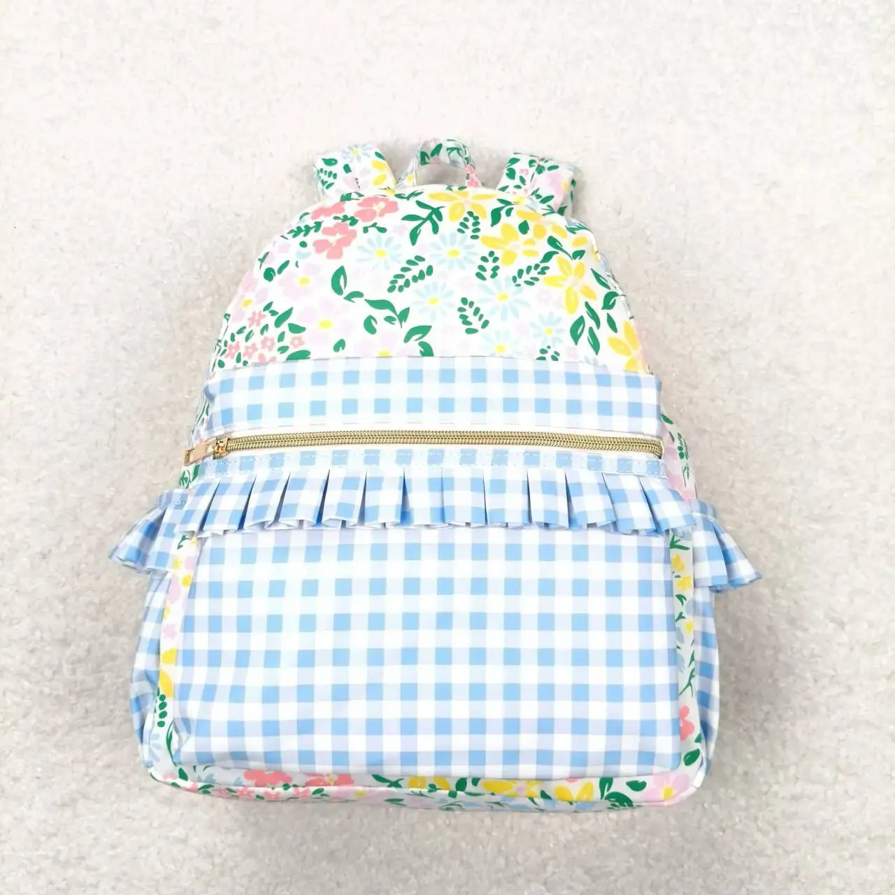Wholesale Baby Girl Backpack Floral Ruffle Daypack Toddler Children Outdoor Portable Kids Flower Boutique School Bag 240715