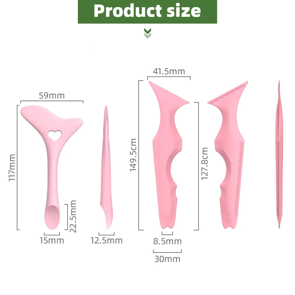 Silicone eyeliner indicator template wingtip makeup aid eyeliner tool reusable multi-function makeup aid 240715