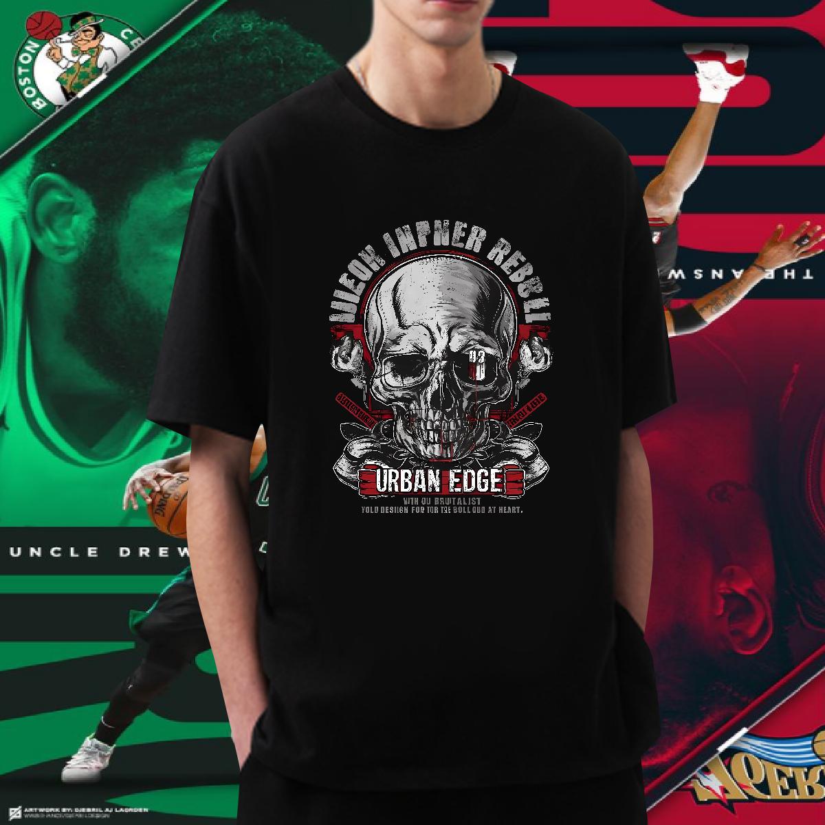 Brand T-Shirts for Men Skeleton 230g 100% Cotton Anime Men Tshirts Sport Cotton Breathable Soft High Quality Tops Shirt