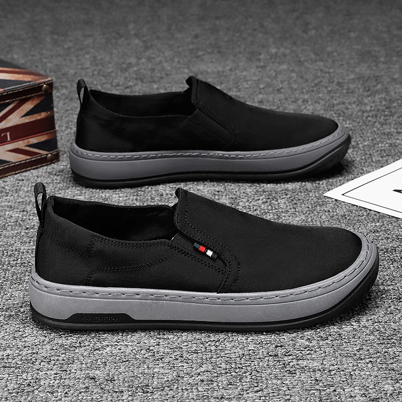 Shipping Ddmysports Free Summer Canvas One Step Casual Work Bean Trendy Shoes For Men Outdoor