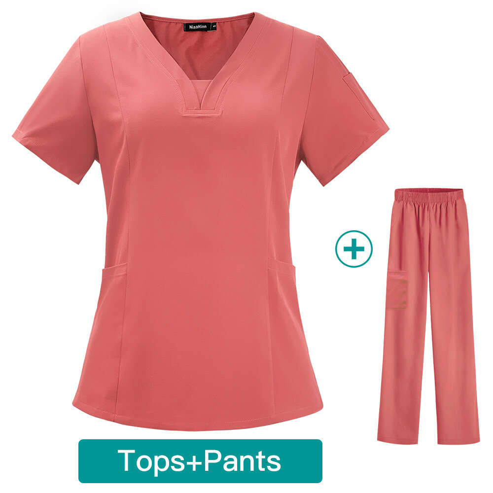 Niaa Hinn Scrubs Designer Two Piece Set Women New Product New Arrival Long Show Thinness French Ventilation Printing Versatile Loose Linen Temperament