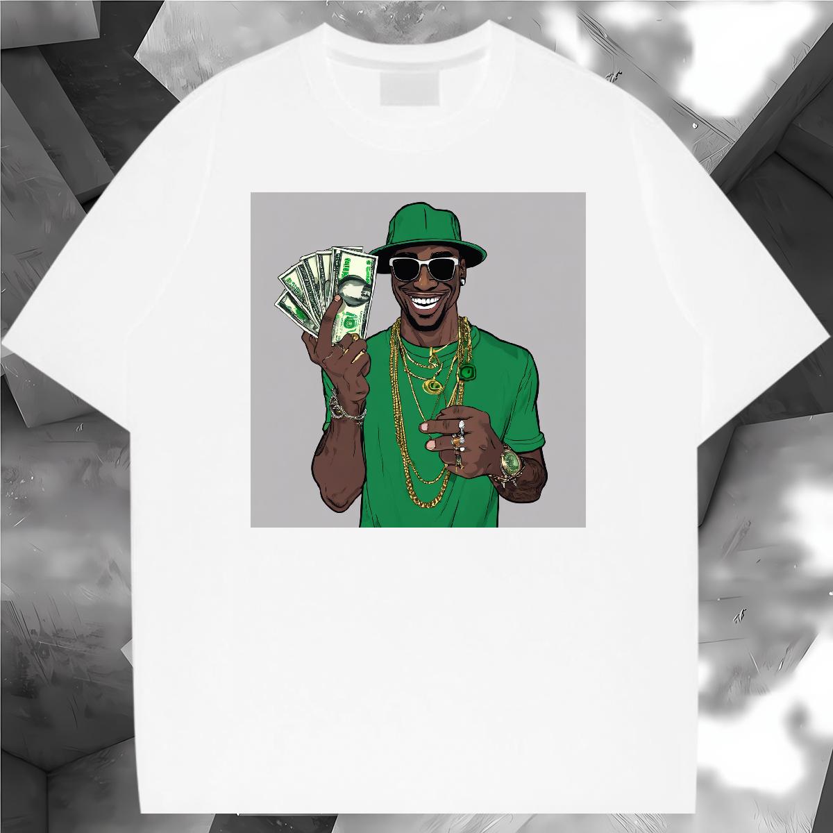 Fashion Design Men T Shirts XH 100% Cotton 230g Custom Print Plus Size Summer Casual Mens Tshirts 180g Cotton Popular