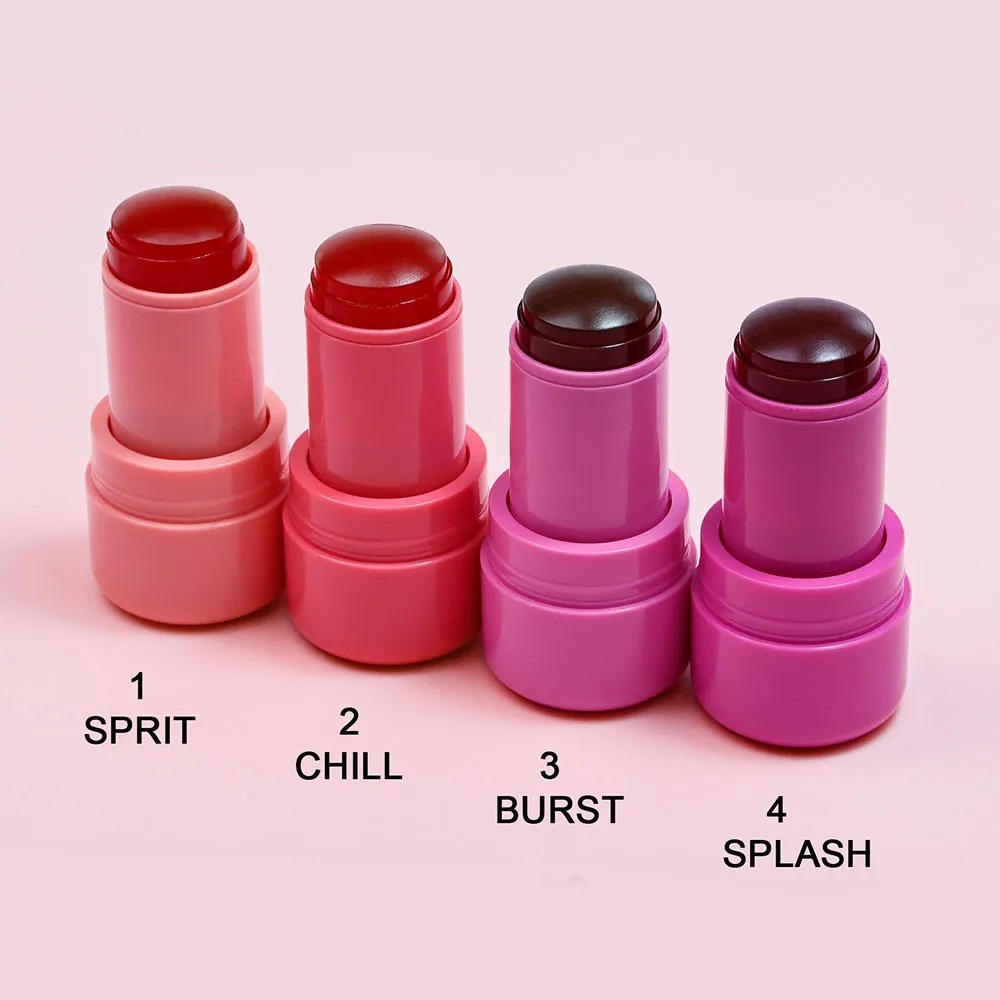 MILK MAKEUP Blush Jelly Lipstick Rouge Cream Stick Face Eye Cheek Blusher Dual-Use Transparent Dye Lip 4 Color Good Quality Fast Free Delivery