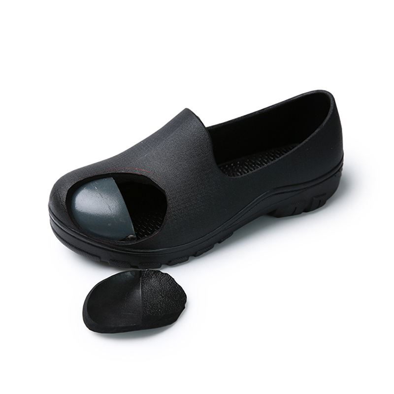 Kitchen Work Shoes Anti-Slip Waterproof Oil-proof Steel Toe Caps Working Safety Chef Shoes Hotel Restaurant Cook Casual Shoes