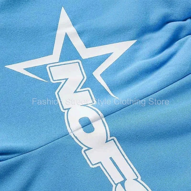 NOFS y2k Fashion Street Long Pants For Casual Men Women drawstring elastic sweatpants Hip Hop Streetwear Sports Trousers 240708