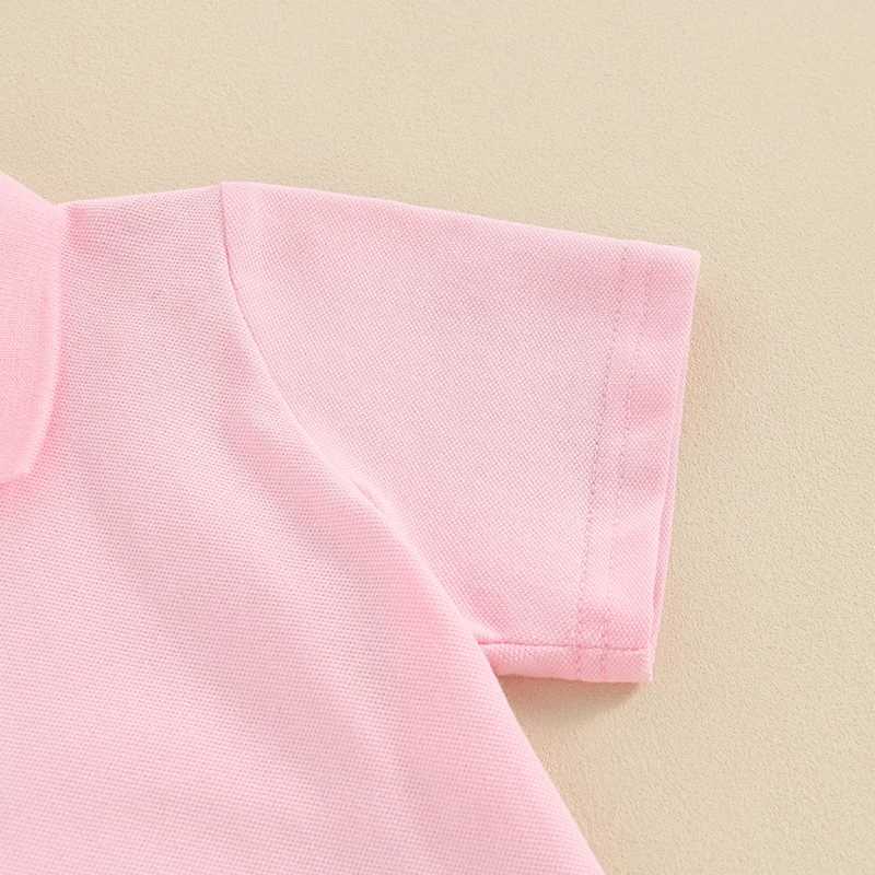 Clothing Sets Toddler Girls Boys Summer Outfits Clothing Sets Short Sleeve Lapel Button Up Shirt Tops and Solid Color Shorts Sets