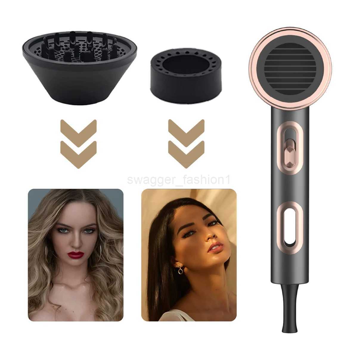 2200W High Power Professional Hair Dryer Negative Ion Hot Cold Blue Light Anti-static Blow Dryer Home ApplianceBkl240717