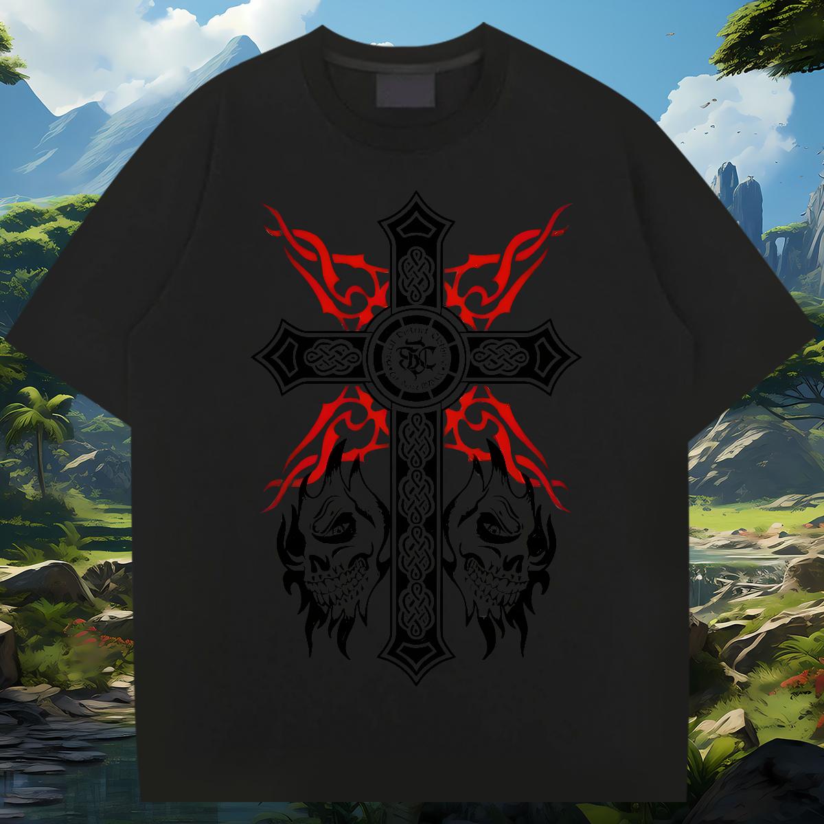 Loose Man T Shirts fathion 230g 100% Cotton Outdoor Cotton Breathable Men Tops Tees DIY Oversized 3XL 4XL Tshirts