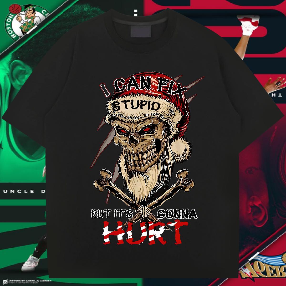 Fashion Man T Shirts Skeleton 230g 100% Cotton Custom Printed Men Tshirts Casual Round Neck Short Sleeve Classic Clothings