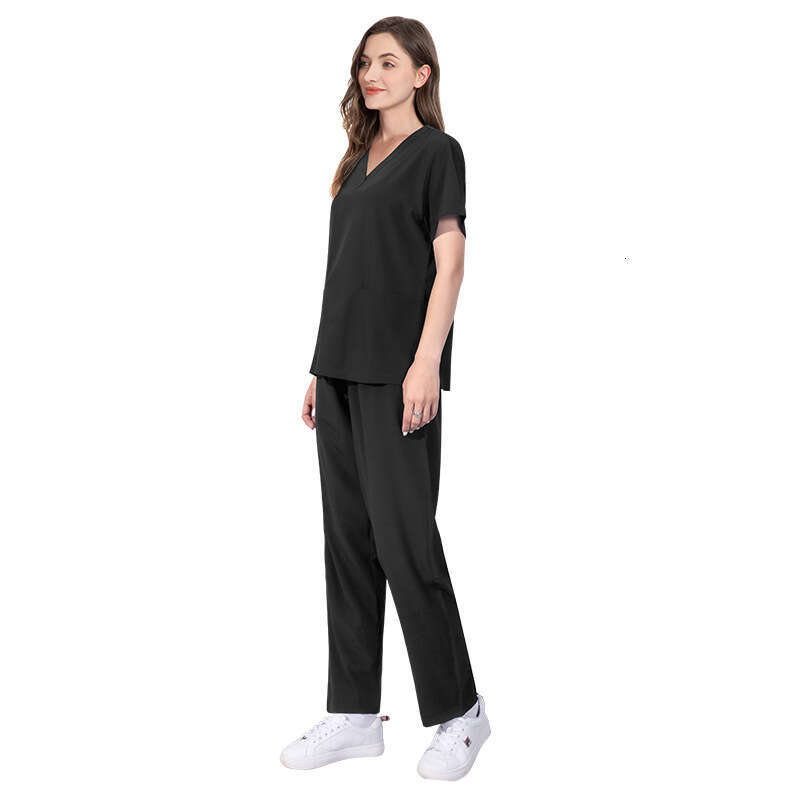Two Piece Set Women Designer Two Piece Set Women Scrubs Zip Up New Product New Arrival French Long Printing Popular Solid Waist Linen Self-cultivation