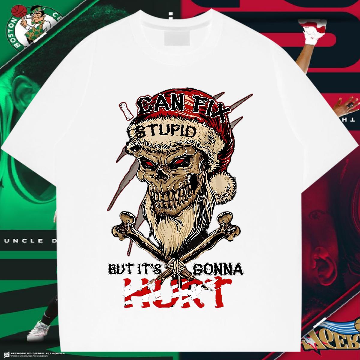 Fashion Man T Shirts Skeleton 230g 100% Cotton Custom Printed Men Tshirts Casual Round Neck Short Sleeve Classic Clothings