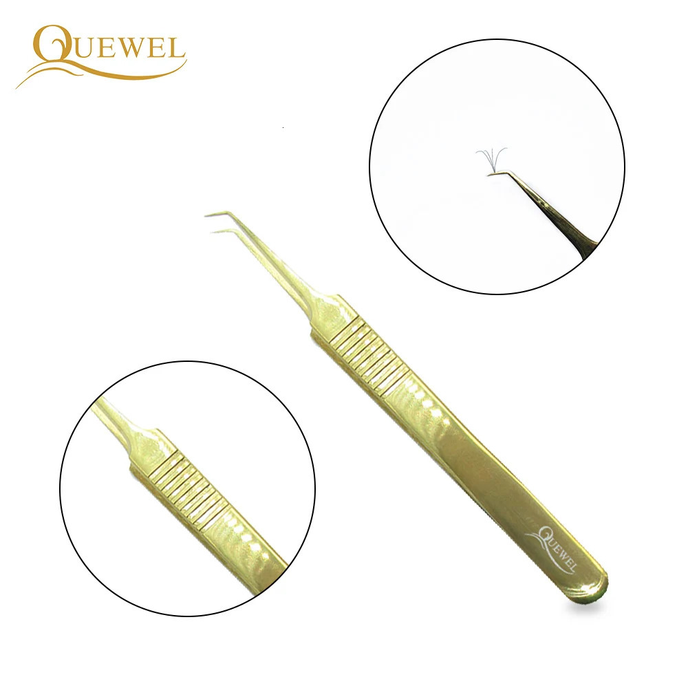 Quewel Eyelash Extension Thruster for Curling Eyelashes Stainless Steel 1-Piece Beauty Precision Thruster Precision Makeup Tool 240715