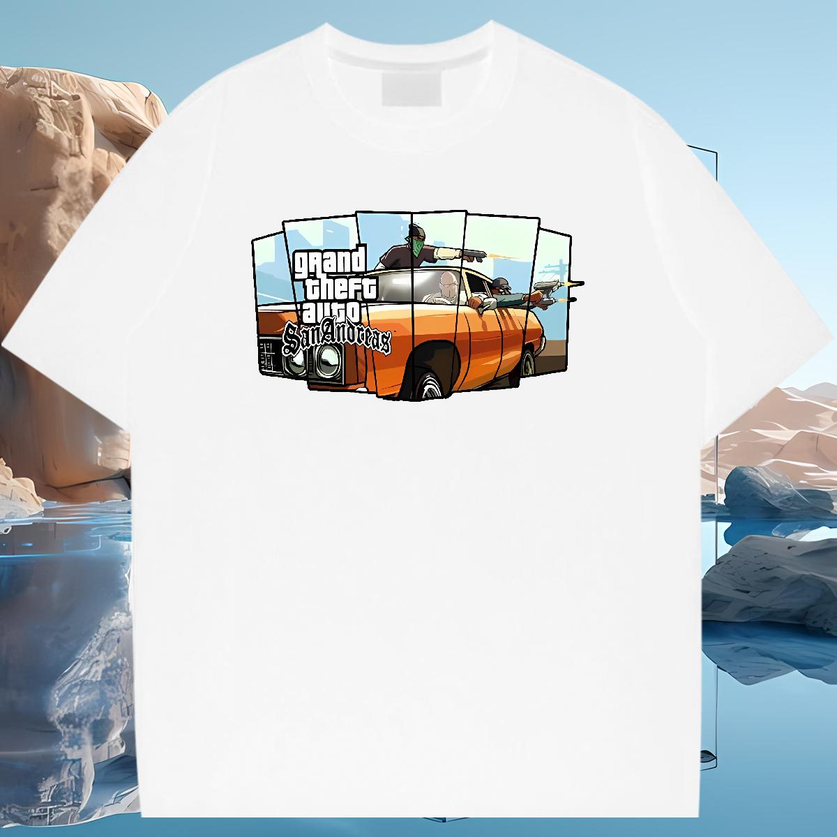 Comfortable Men Clothes T-Shirt racing 230g 100% Cotton Cotton Breathable Soft Sports Casual T-Shirts for Men Skull Wholesale Top Tees