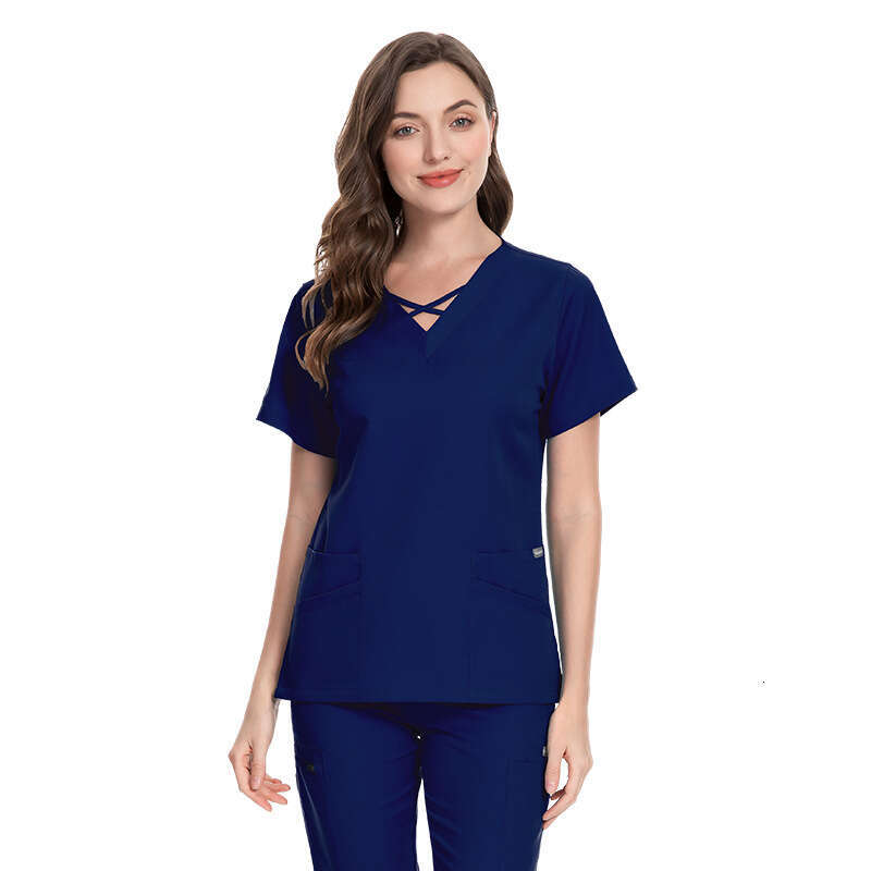 Niaa Hinn Scrubs Set New Arrival New Product Long Gentle Wind Show Thinness Washable Ventilation Business Affairs Popular Temperament Bifurcated Novel