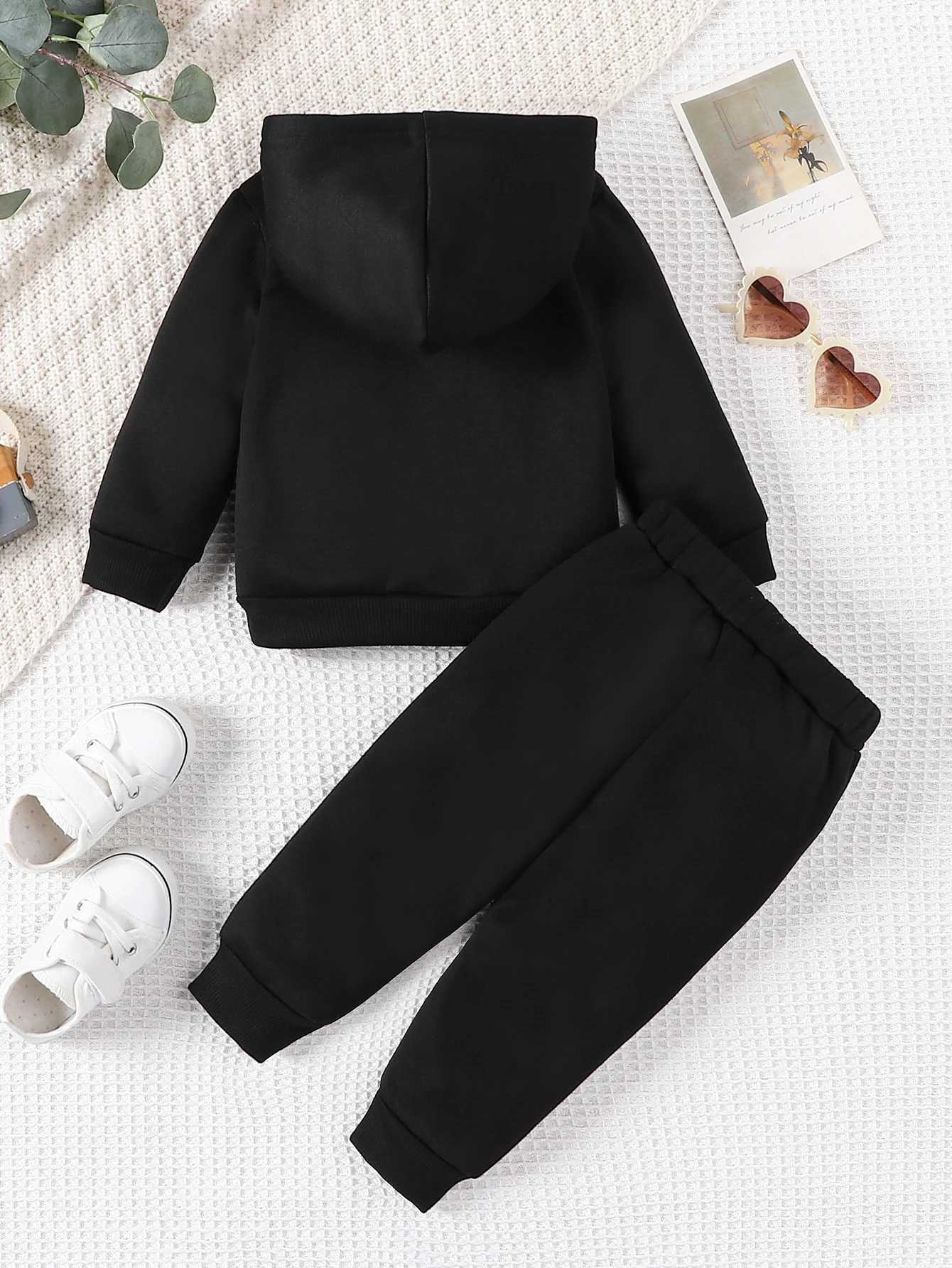 Clothing Sets 2Pcs Spring Autumn Sets For Baby Girls Long Sleeve Hooded Top And Long Pants Infant Newborn Outfits 0-36M