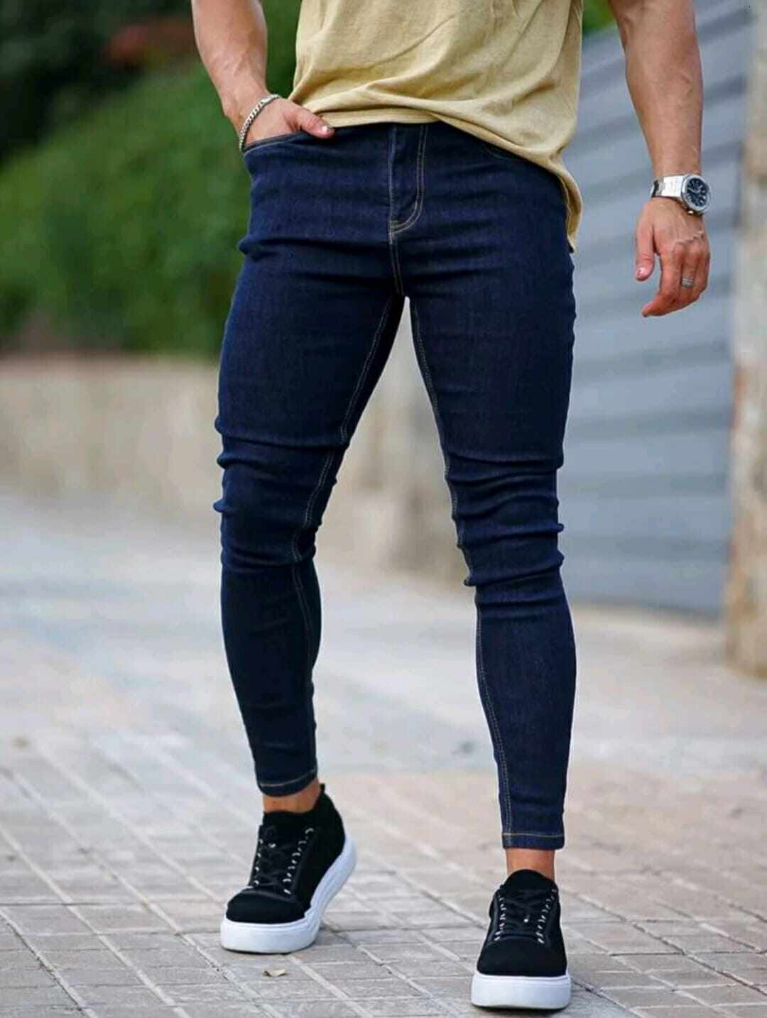 Men Skinny Jeans Men's men's casual pants / Korean Style Size26-40 Price cheap Fast Delivery
