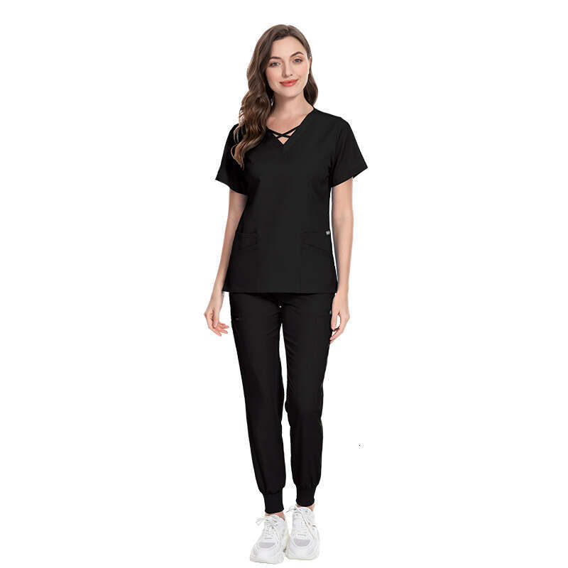 Niaa Hinn Scrubs Set New Arrival New Product Long Gentle Wind Show Thinness Washable Ventilation Business Affairs Popular Temperament Bifurcated Novel