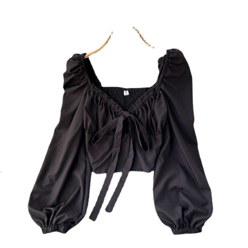 T-shirt New Merchandise Summer High Street Short-sleeved O-neck Crop Tops Women Short Collar Blouse Women's Backless Women's T Shirt Clothes