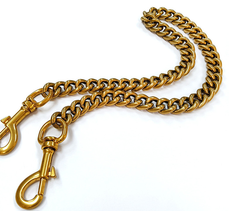 Aluminum strap bag sier gold o shape metal chain 13.4mm Designer handbag purse replacement Accessories Hardware 2508 4