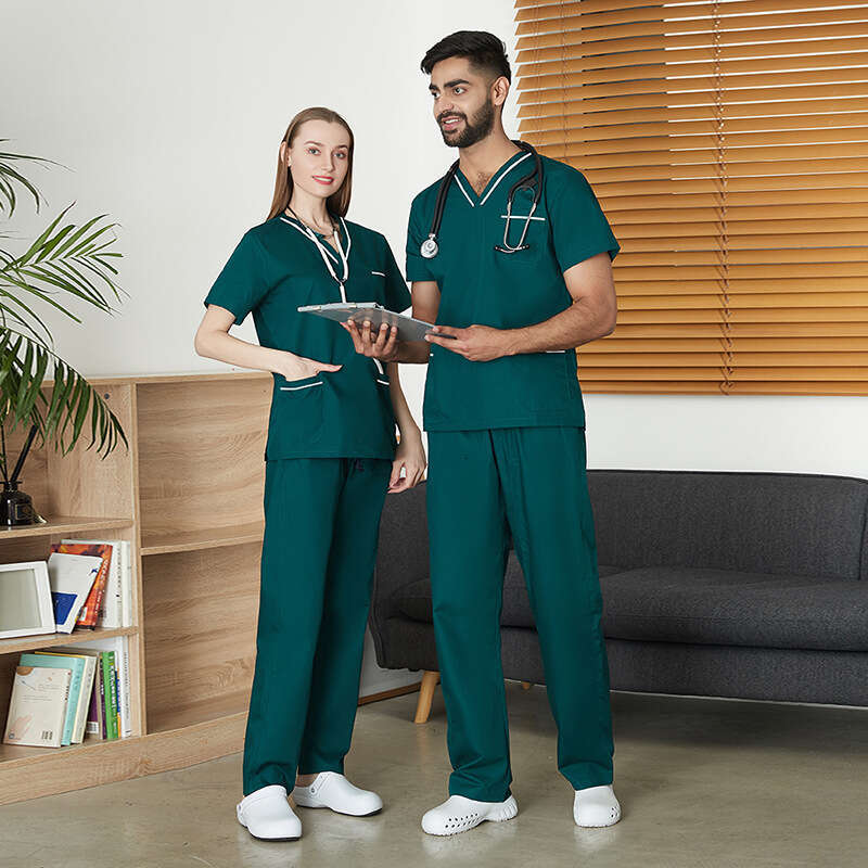 Scrubs for Women Uniform New Product New Arrival Gentle Wind High Elasticity French Washable Business Affairs Ventilation Novelty Bifurcated Sexy