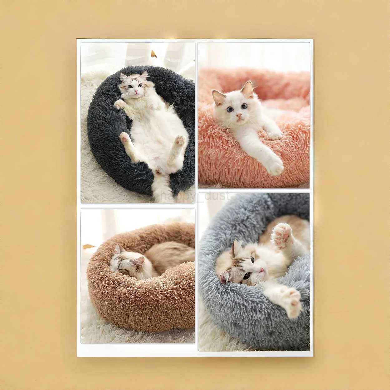 Cat Bed Warm zleeping Cat Nest zoft Long Plush Best Pet Dog Bed for Dogs Basket Cushion Cat Bed Cat Mat Animals zleepingCL240716
