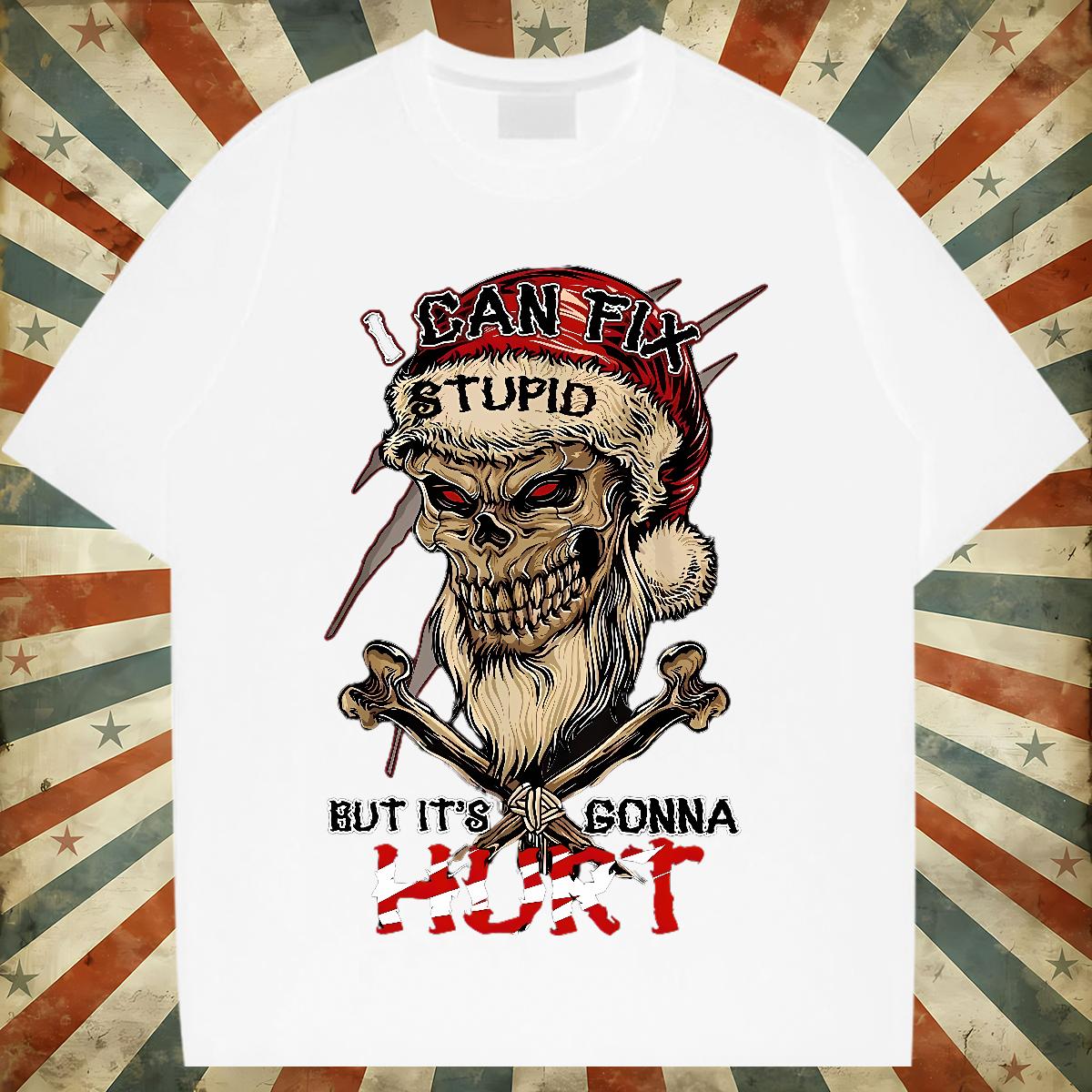 Fashion Mens T Shirts Skeleton 180g Cotton 230g 100% Cotton Mens Tshirts Street Custom Cartoon Classic Wear