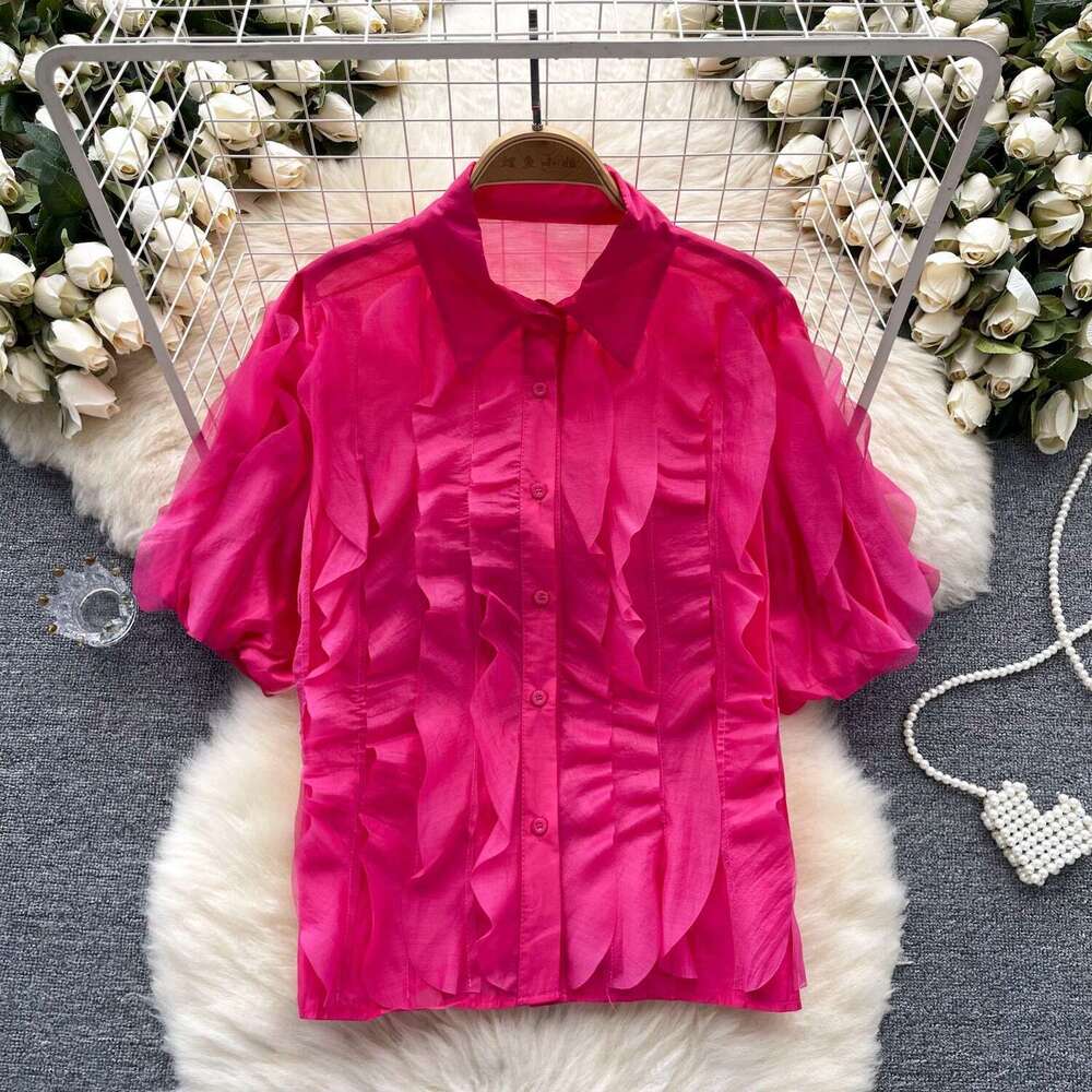 High Street Long Sleeve Tee Shirts Summer Printing Short Sleeve Pure Cotton Print Tshirt Stripe Lace Slim-fit Women's T Shirt Clothes Stretch Cas