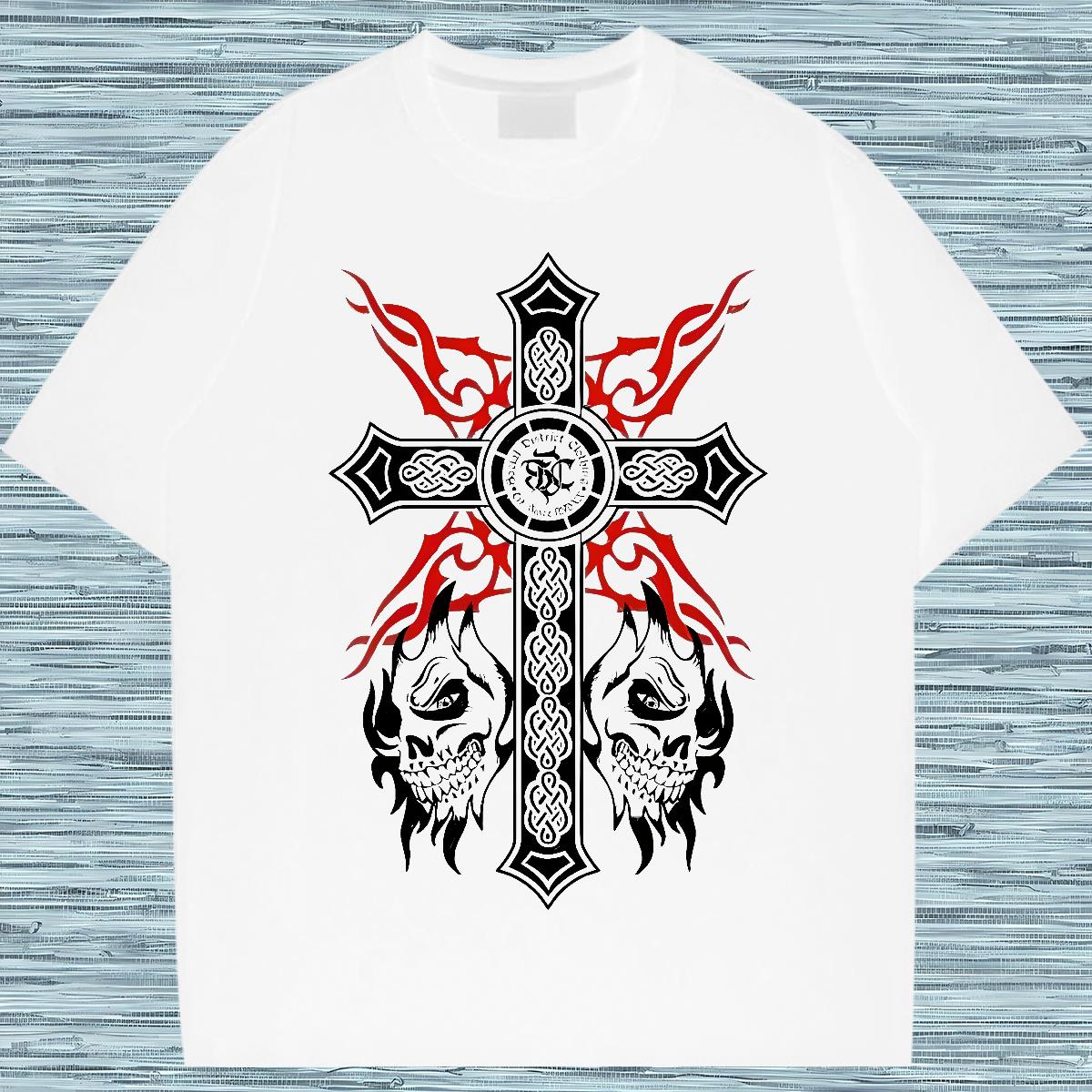 Stylist Men T Shirts fathion 230g Cotton Floral Print Daily Wear Men Clothes T-Shirt 180g Cotton Wholesale