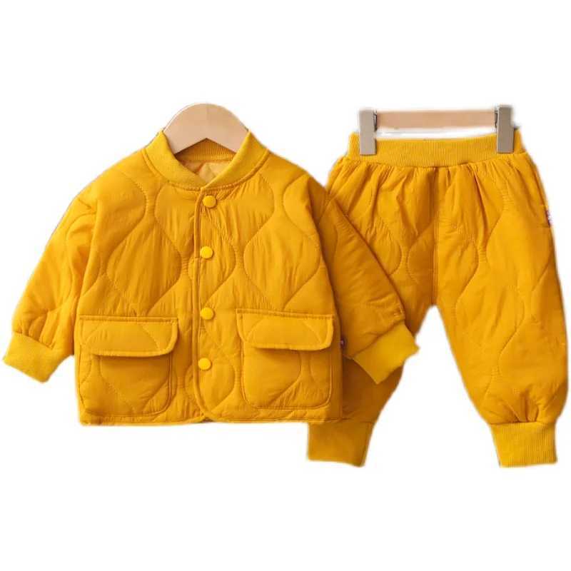 Clothing Sets Brand Tracksuits Winter Autumn Baby Boy Clothes Full Sleeve Solid Parkas Pants 2pcs/set Cotton Suits Children Clothing Toddler x