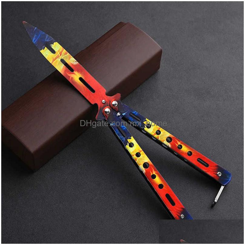 Party Favor Cs Go Karambit Folding Knife Butterfly Gift Game For Dl Blade No Edge Tool Practice In Toy T231123 Drop Delivery Home Ga Otgy2 Best qualit