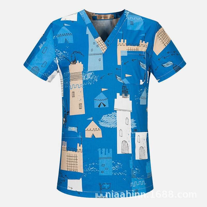 Undefined Scrubs for Women Uniform Zip Up New Arrival Washable French Leisure Time Versatile Temperament Fashion Linen Temperament Sexy Waist