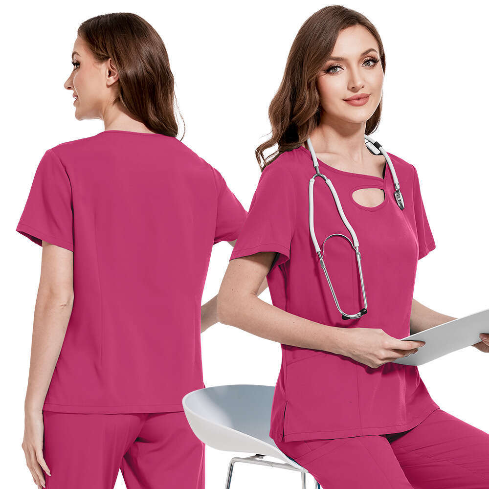 Niaa Hinn Scrubs Set New Arrival New Product Non-ironing High Elasticity French Washable Gentle Wind Versatile Leisure Time Loose Novelty Temperament