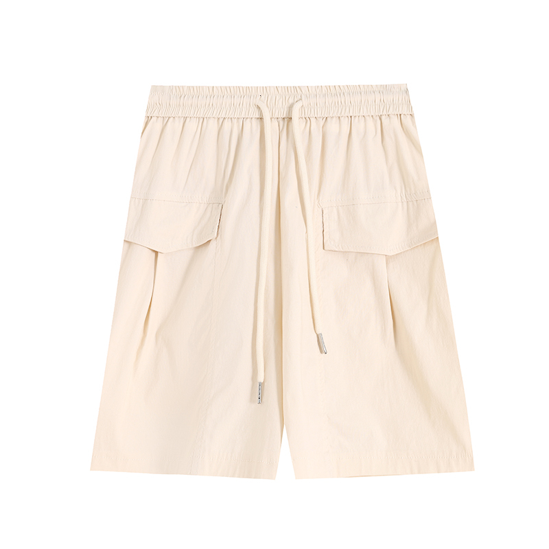 2024 Summer Ice Silk Speed Dry Five Cent Shorts for Women, High Waist, Thin, Loose, Straight, Versatile, Cool and Casual Pants