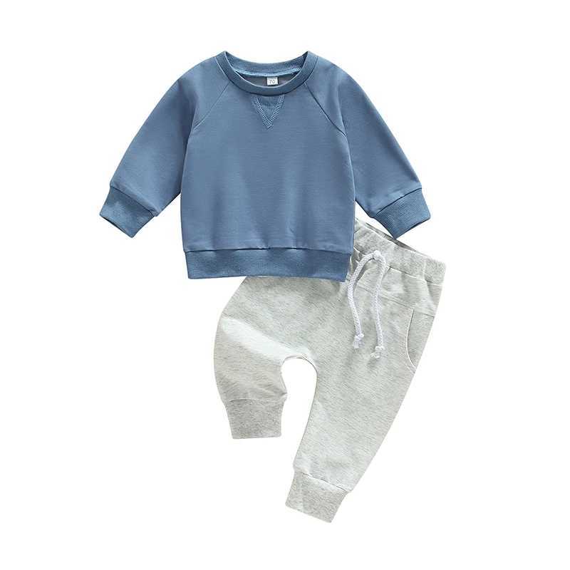 Clothing Sets Toddler Baby Clothing Sets for Infant Baby Boys Clothes Set Solid Sweatshirt+Pants 2pcs Outfit Kids Costume 2023 Autumn Outfit