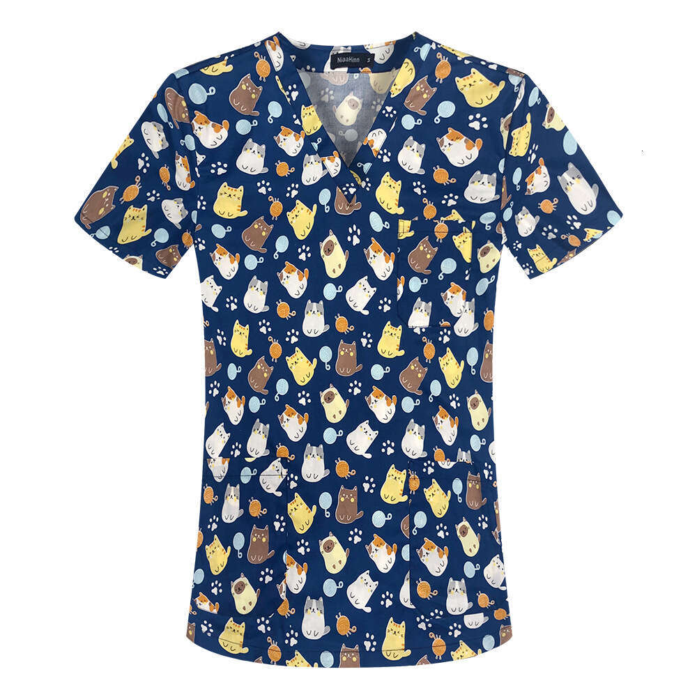 Niaa Hinn Undefined Scrub Set New Product New Arrival Washable Non-ironing Gentle Wind New Pattern Printing Business Affairs Novelty Self-cultivation 